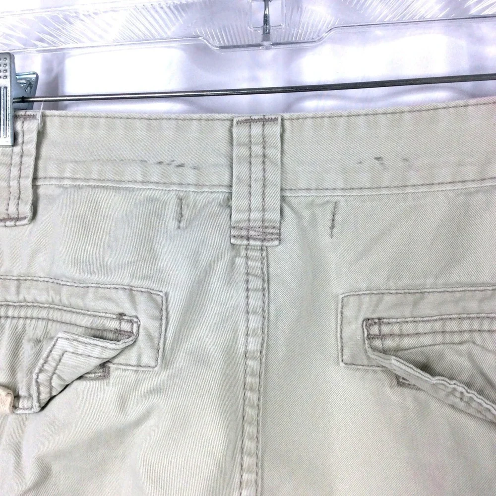 Levi's Strauss Signature Cargo Shorts Mens 38 Beige Heavy Duty Cotton 12